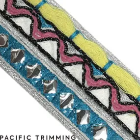 1 1/2" Embroidery Sequin Tape : ZST020SV