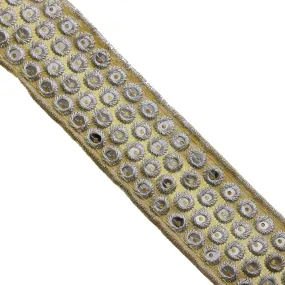 1 1/2" Embroidery Sequin Trim : 310149SQ (2 Colors Available)