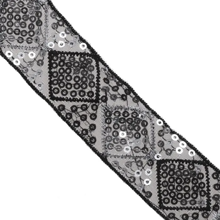 1 1/4" Fancy Sequin Trim : 310139SQ
