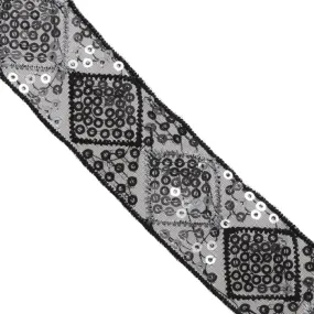 1 1/4" Fancy Sequin Trim : 310139SQ
