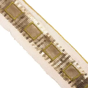 1 1/4" Fancy Sequin Trim : 310145SQ