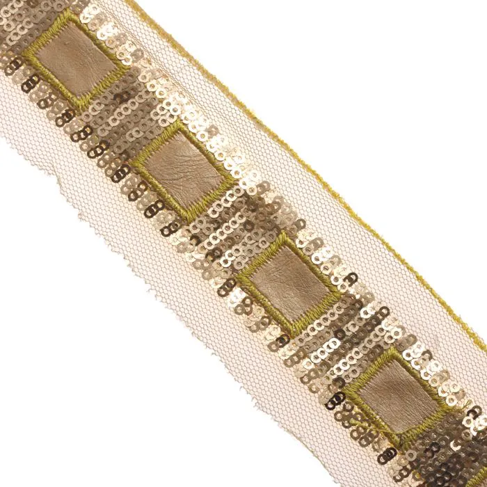 1 1/4" Fancy Sequin Trim : 310145SQ