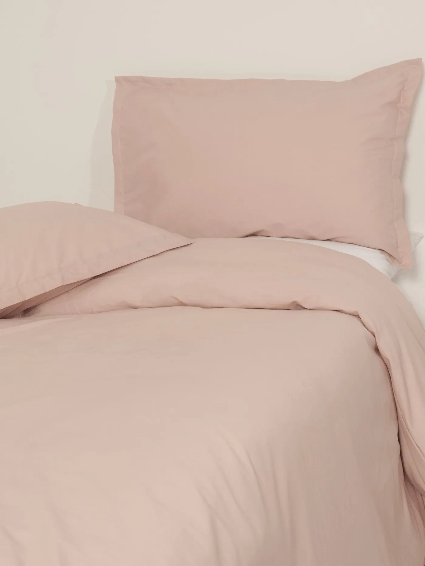 144tc Oxford Duvet Set - Blush