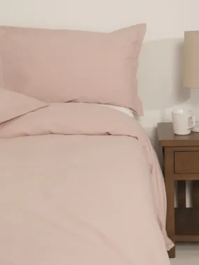 144tc Oxford Duvet Set - Blush