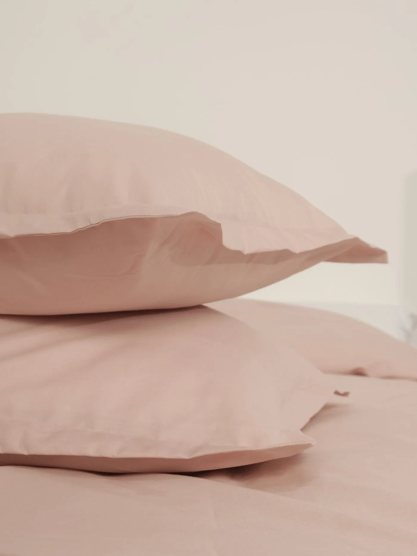 144tc Oxford Duvet Set - Blush