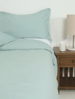 144tc Oxford Duvet Set - Duck Egg