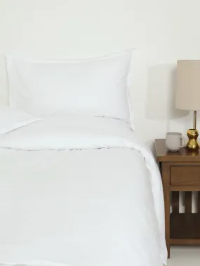 144tc Oxford Duvet Set - White