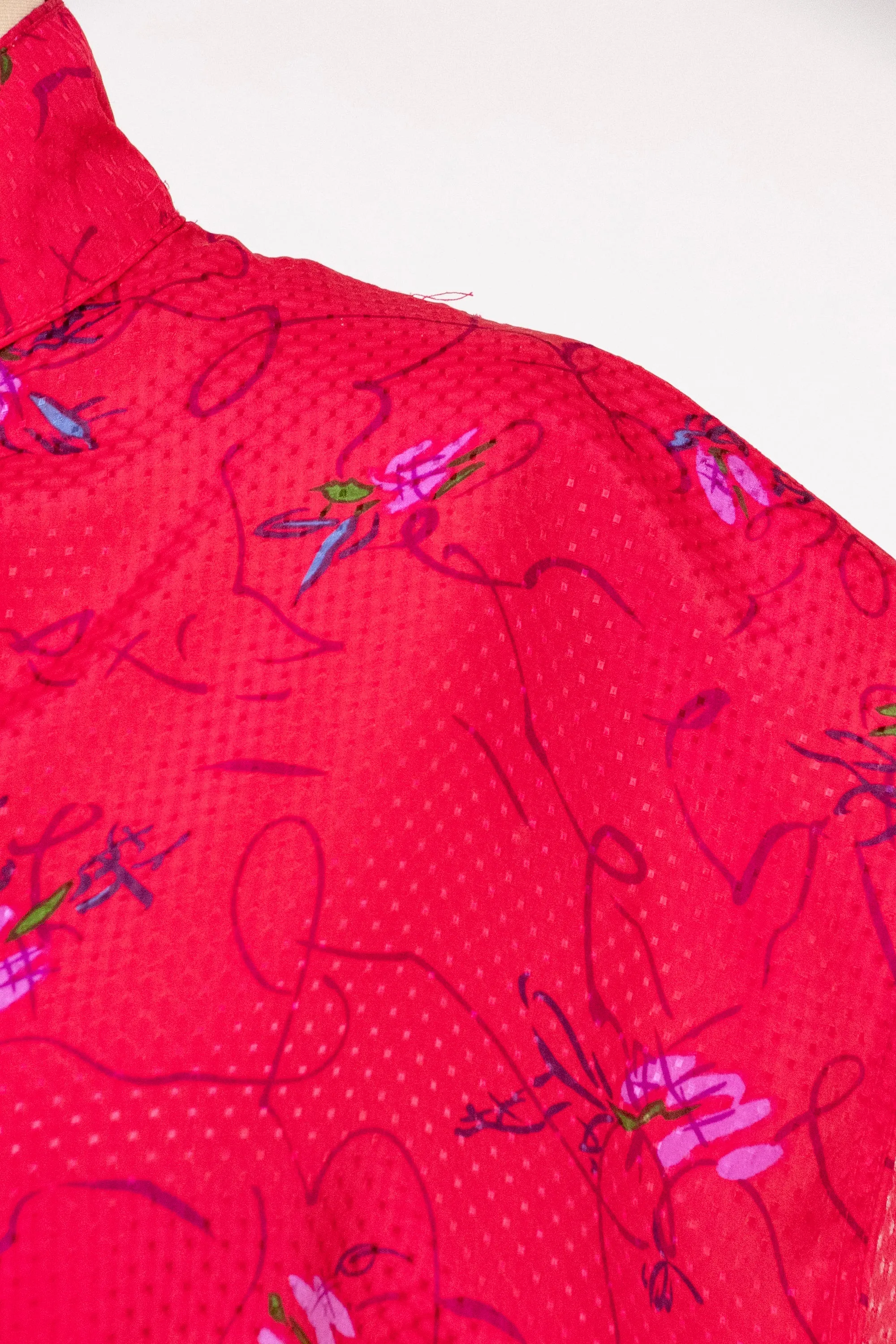 1980s Dress DVF Diane Von Furstenberg Printed Casual M