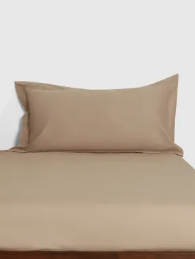 2 Pack 200TC Oxford King Pillowcases - Stone