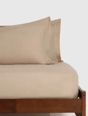 2 Pack 200TC Oxford Pillowcases - Stone