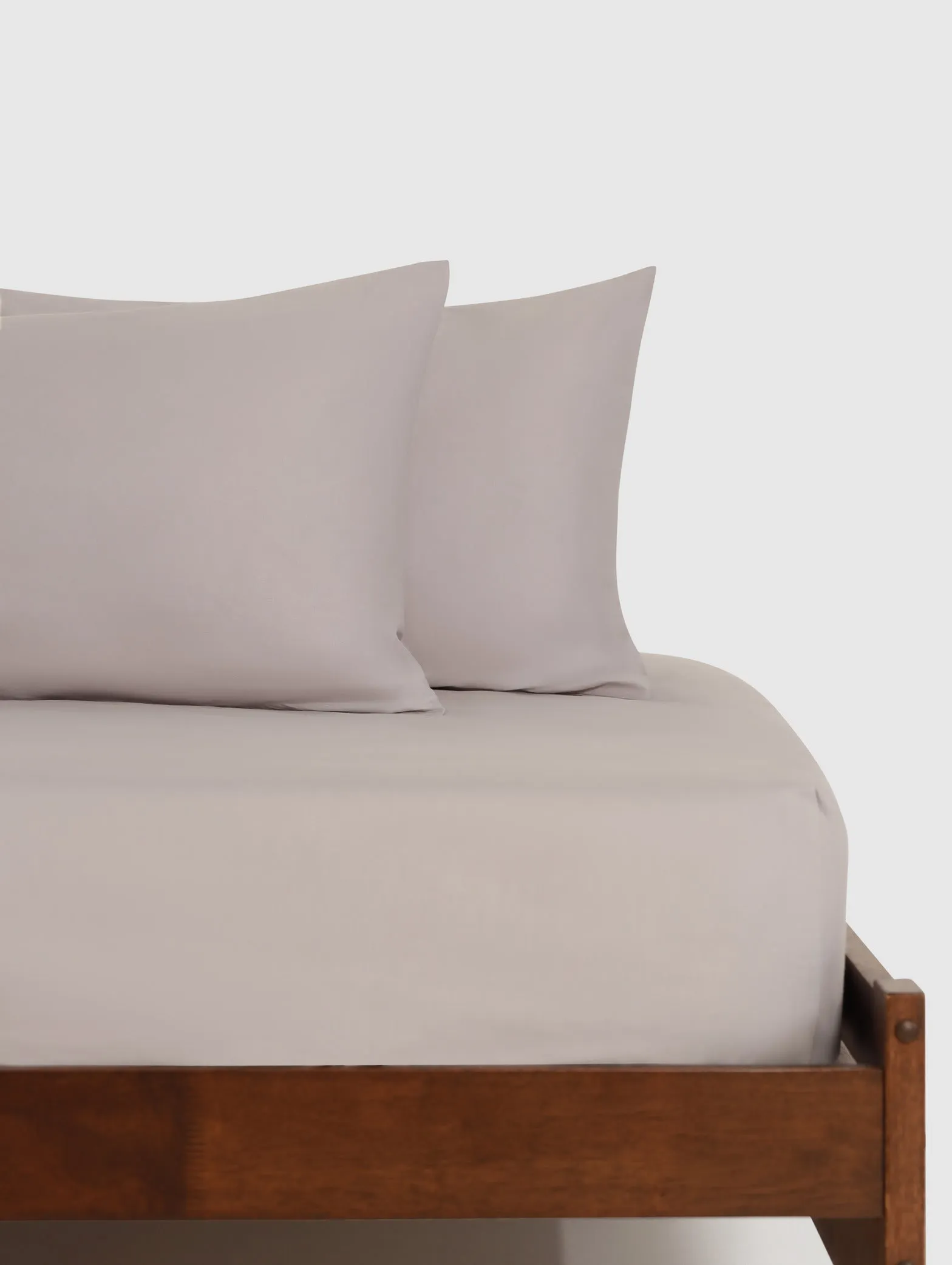 2 Pack 200TC Standard Pillowcases - Grey