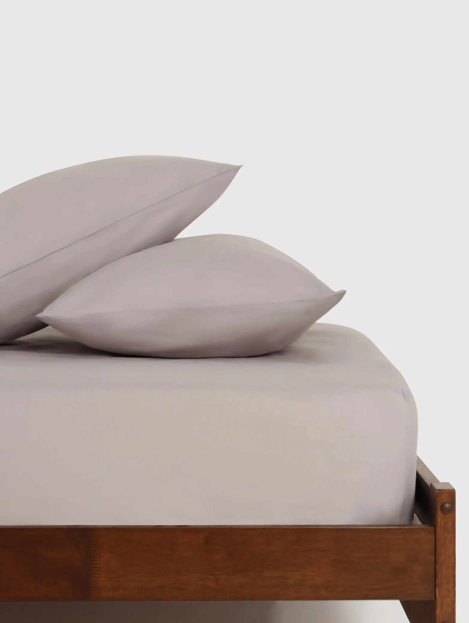 2 Pack 200TC Standard Pillowcases - Grey