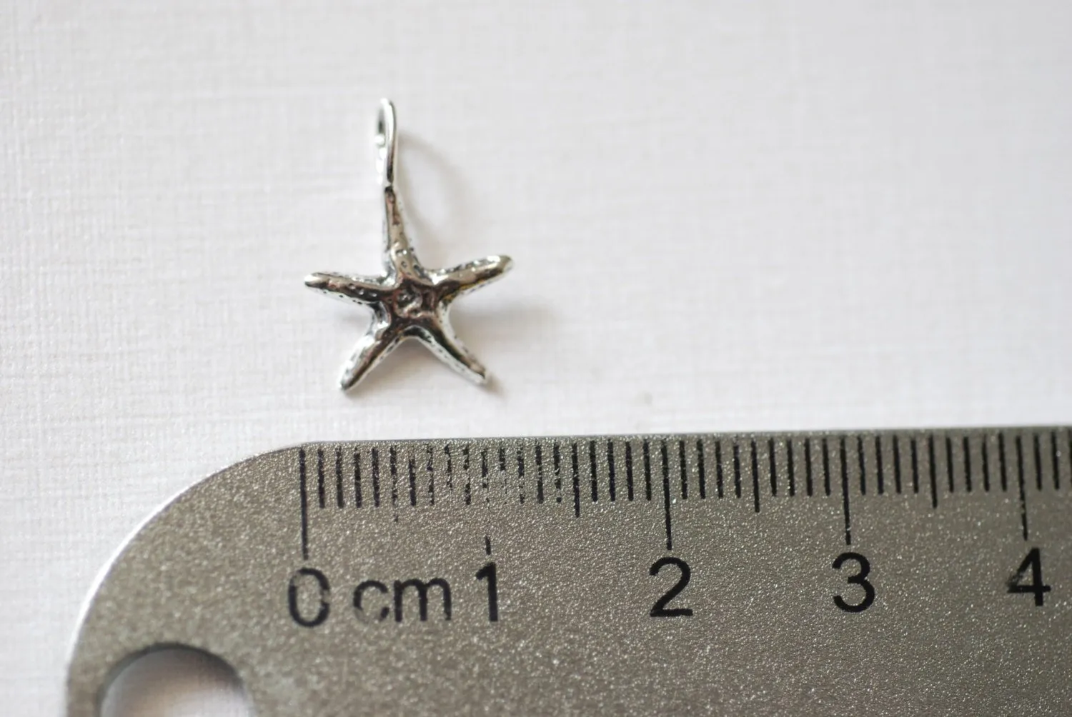 2pcs Sterling Wholesale Silver Starfish Charm, 925 silver starfish charms, sea creature charm,  sea life charm, Sterling Silver Star Charm, 14