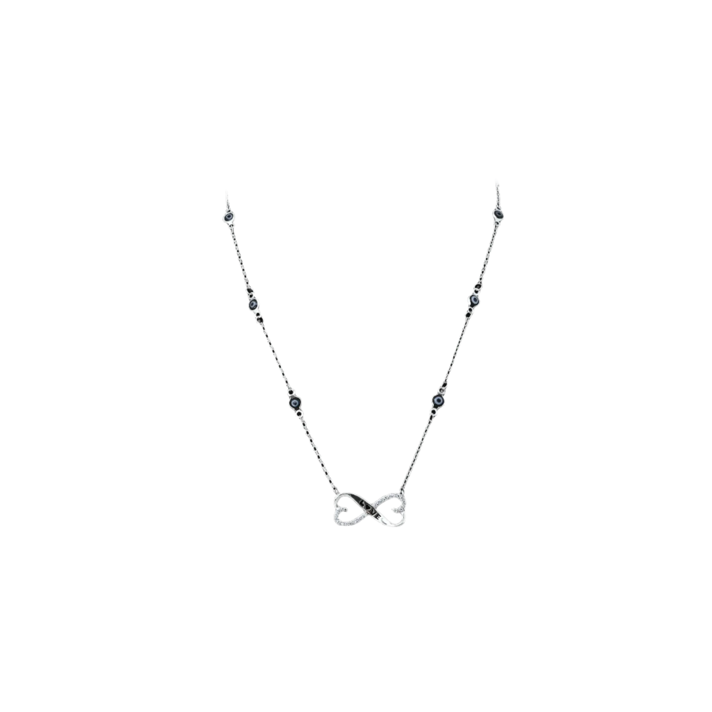 925 Silver Infinite Hearts Love Pendant for Girls