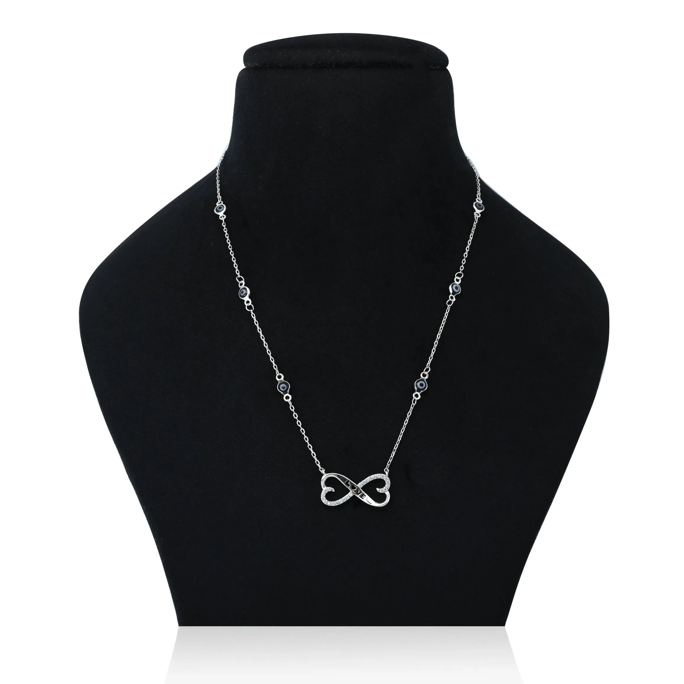 925 Silver Infinite Hearts Love Pendant for Girls
