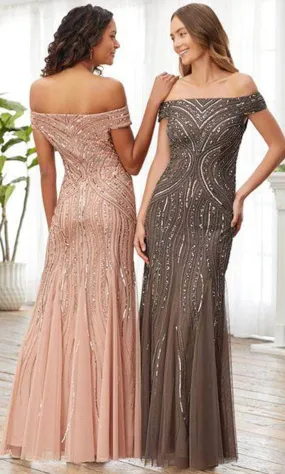 Adrianna Papell Platinum 40370 - Embellished Evening Dress