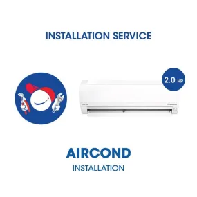 Air Conditioner Installation Work 2.0HP With Material <10FT Copper Piping For Gas R32A