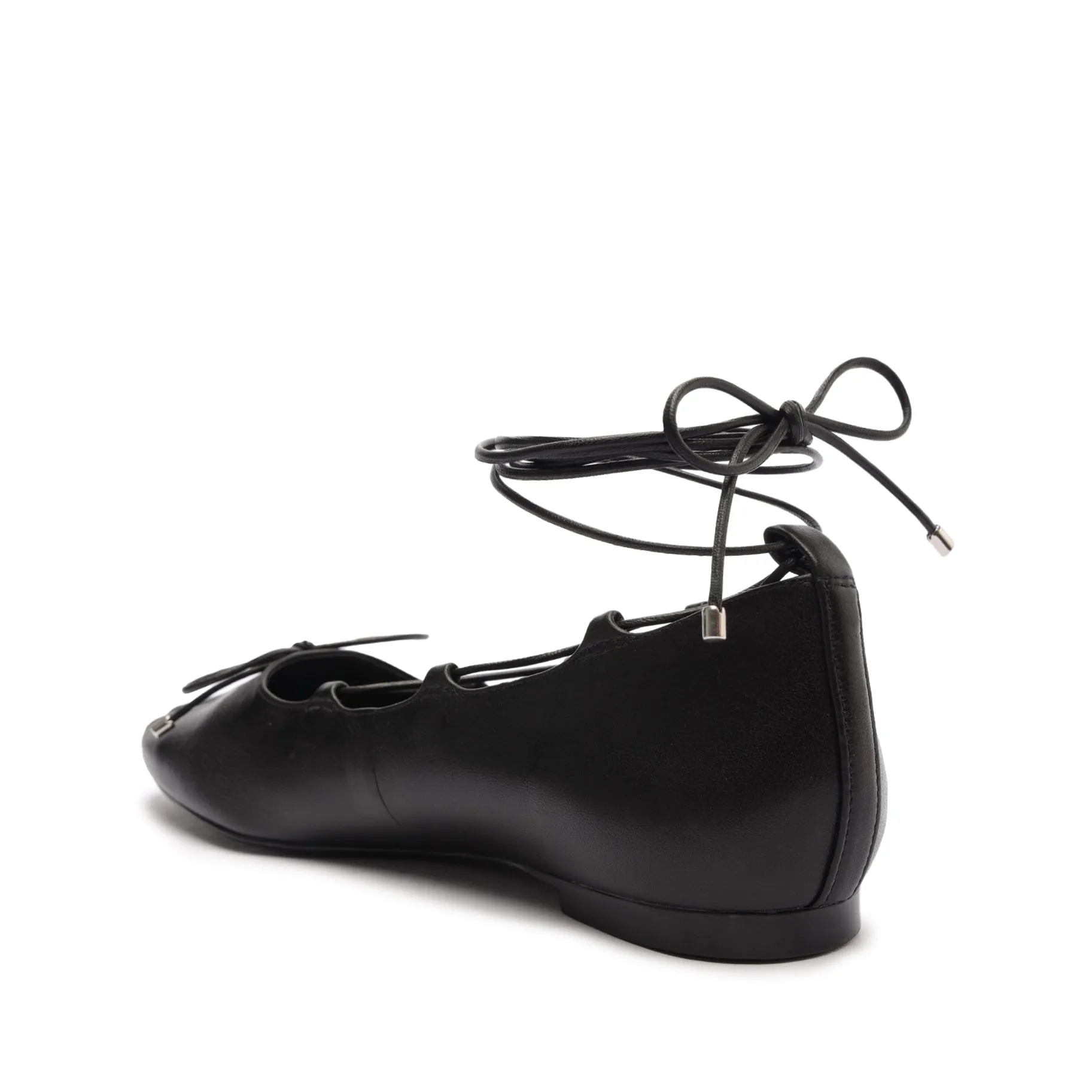 Arissa Lace Up Leather Flat