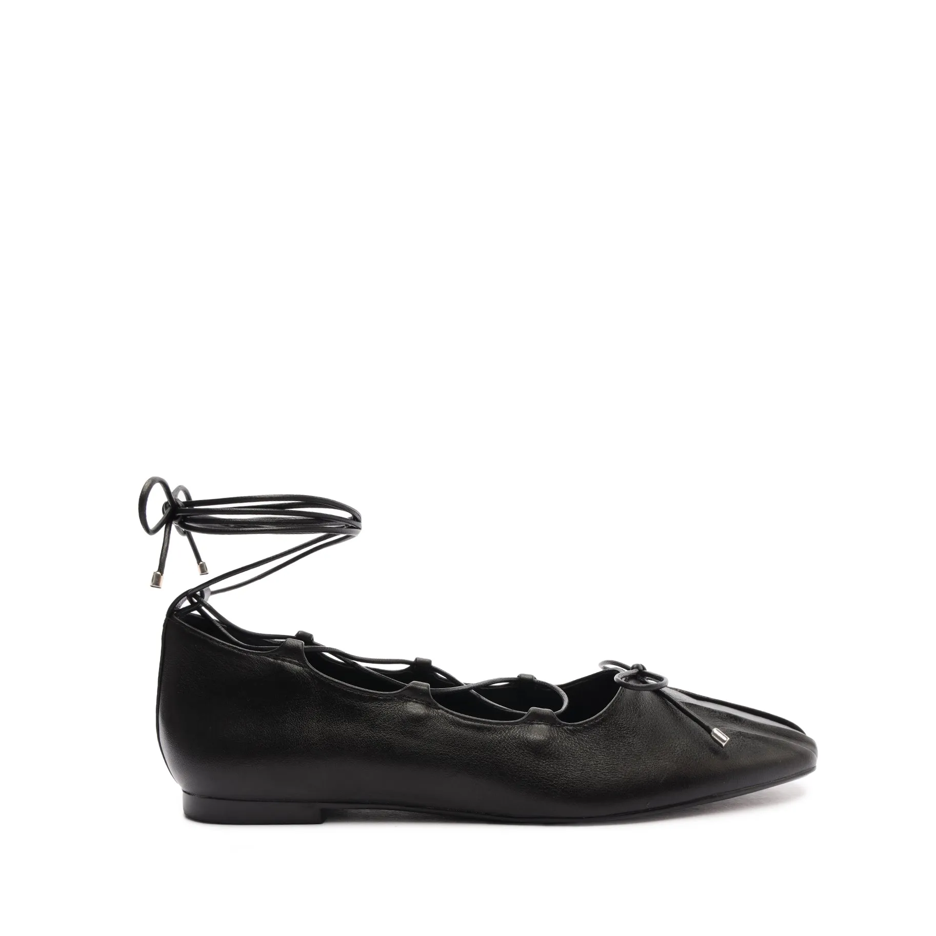 Arissa Lace Up Leather Flat