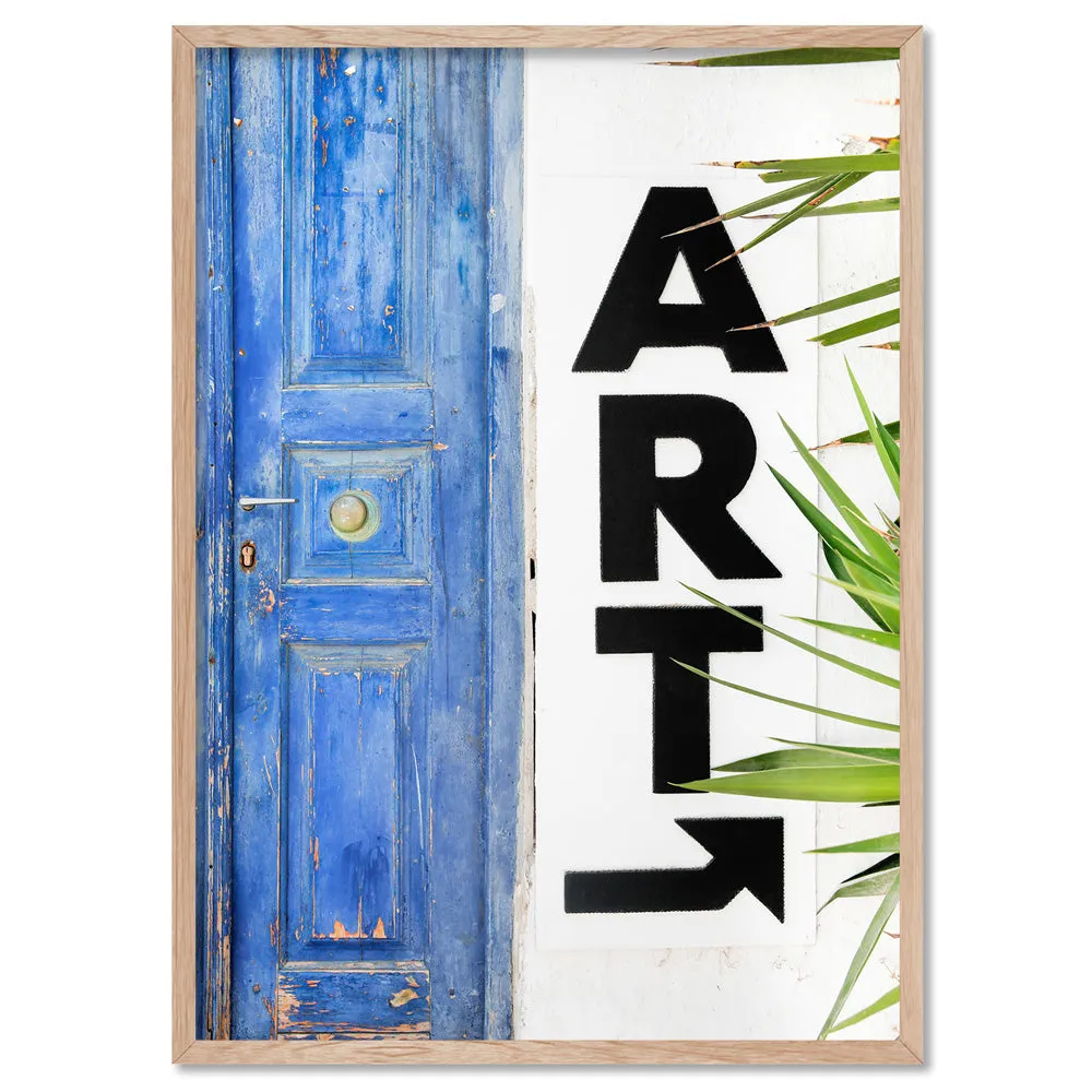 ART Santorini - Art Print by Victoria's Stories