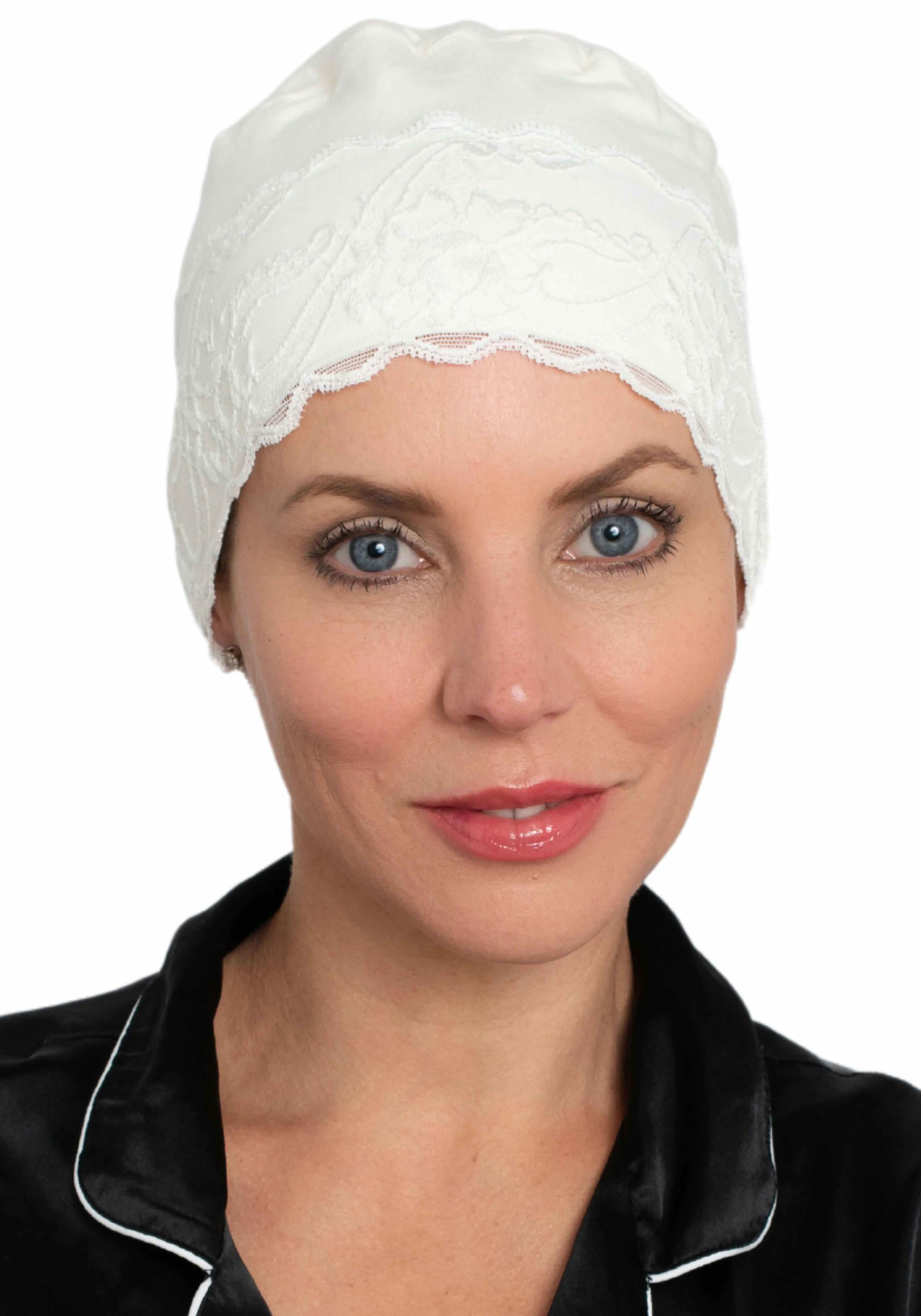 Bamboo Lace Front Sleep Cap