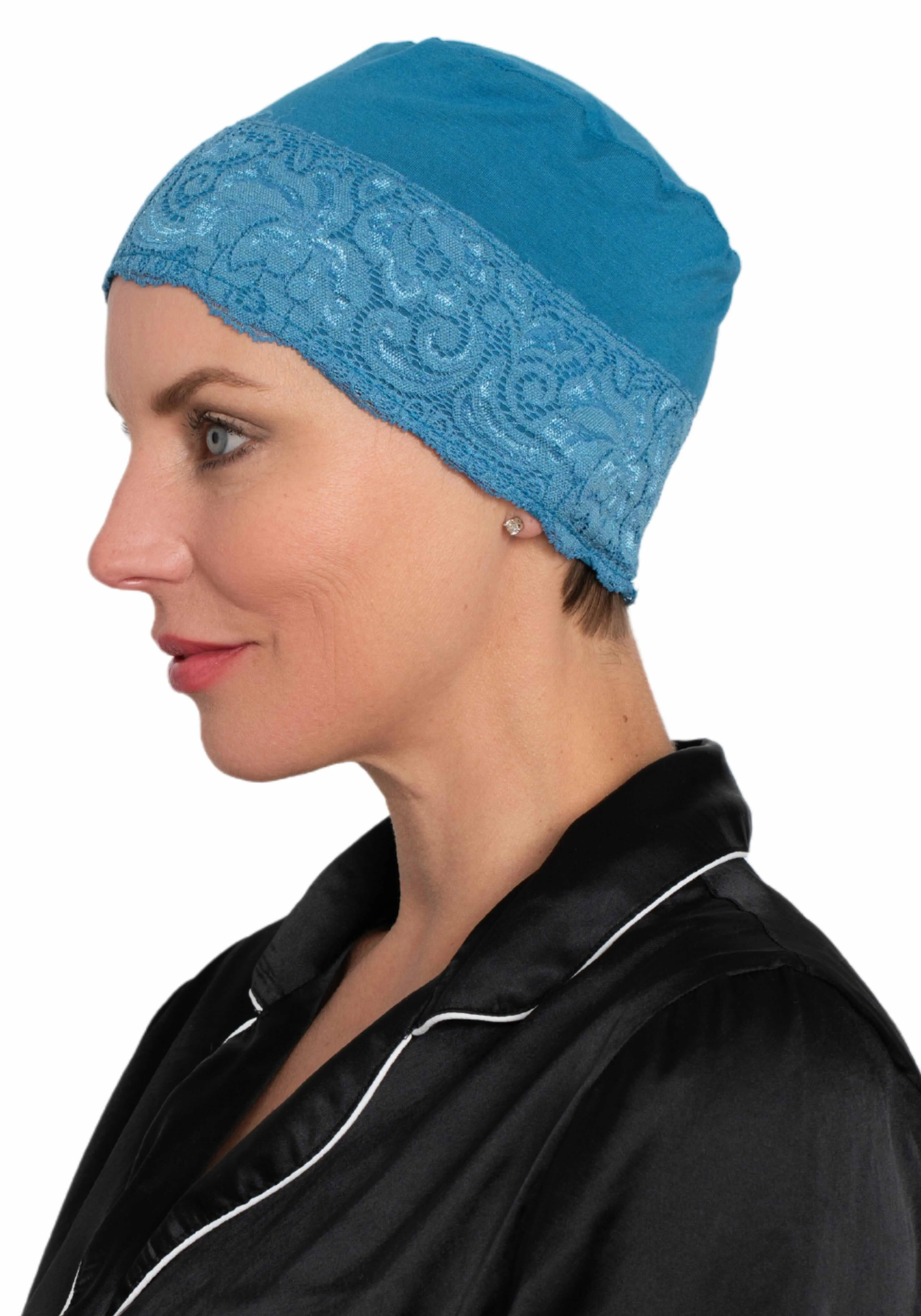 Bamboo Lace Front Sleep Cap
