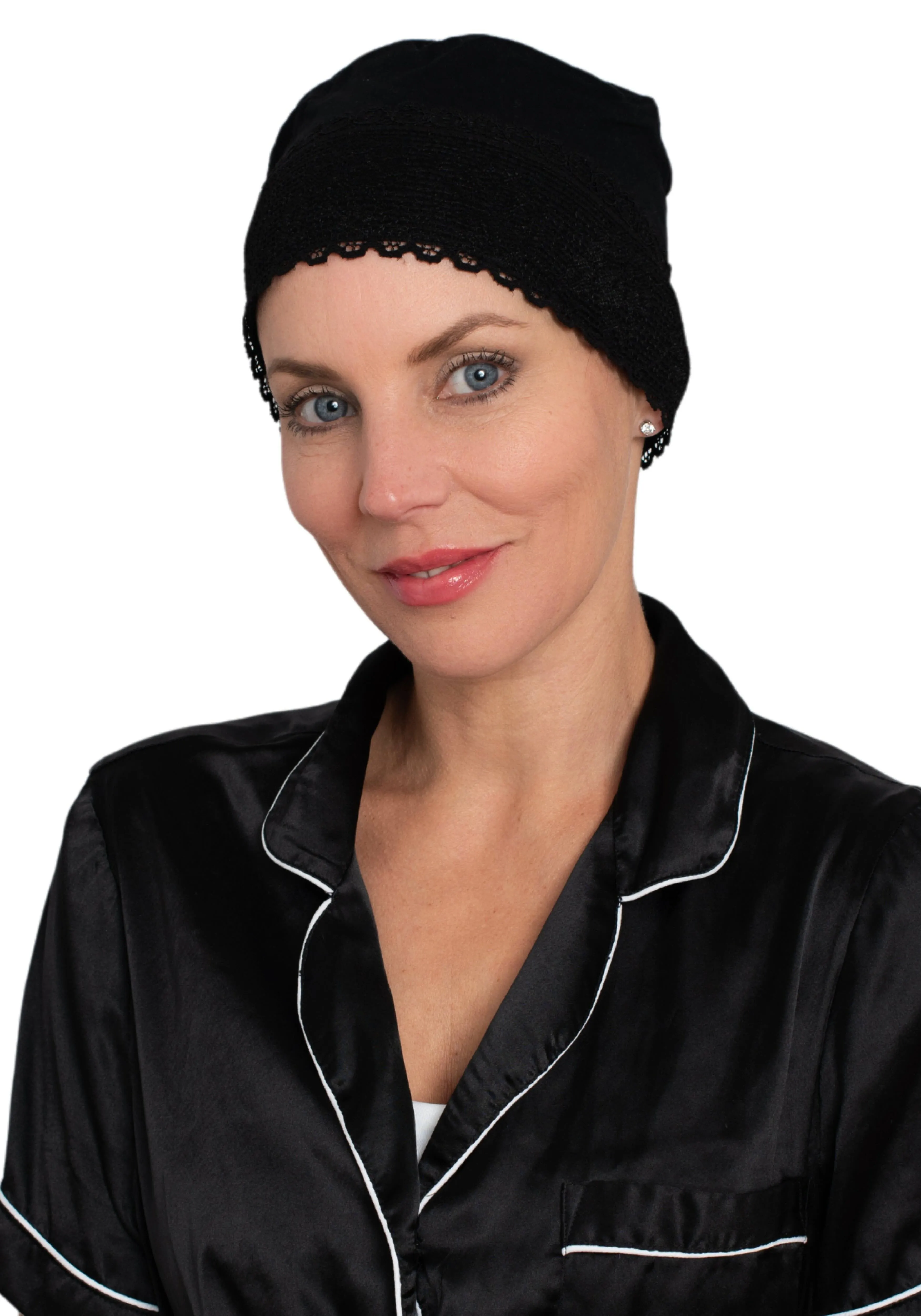 Bamboo Lace Front Sleep Cap
