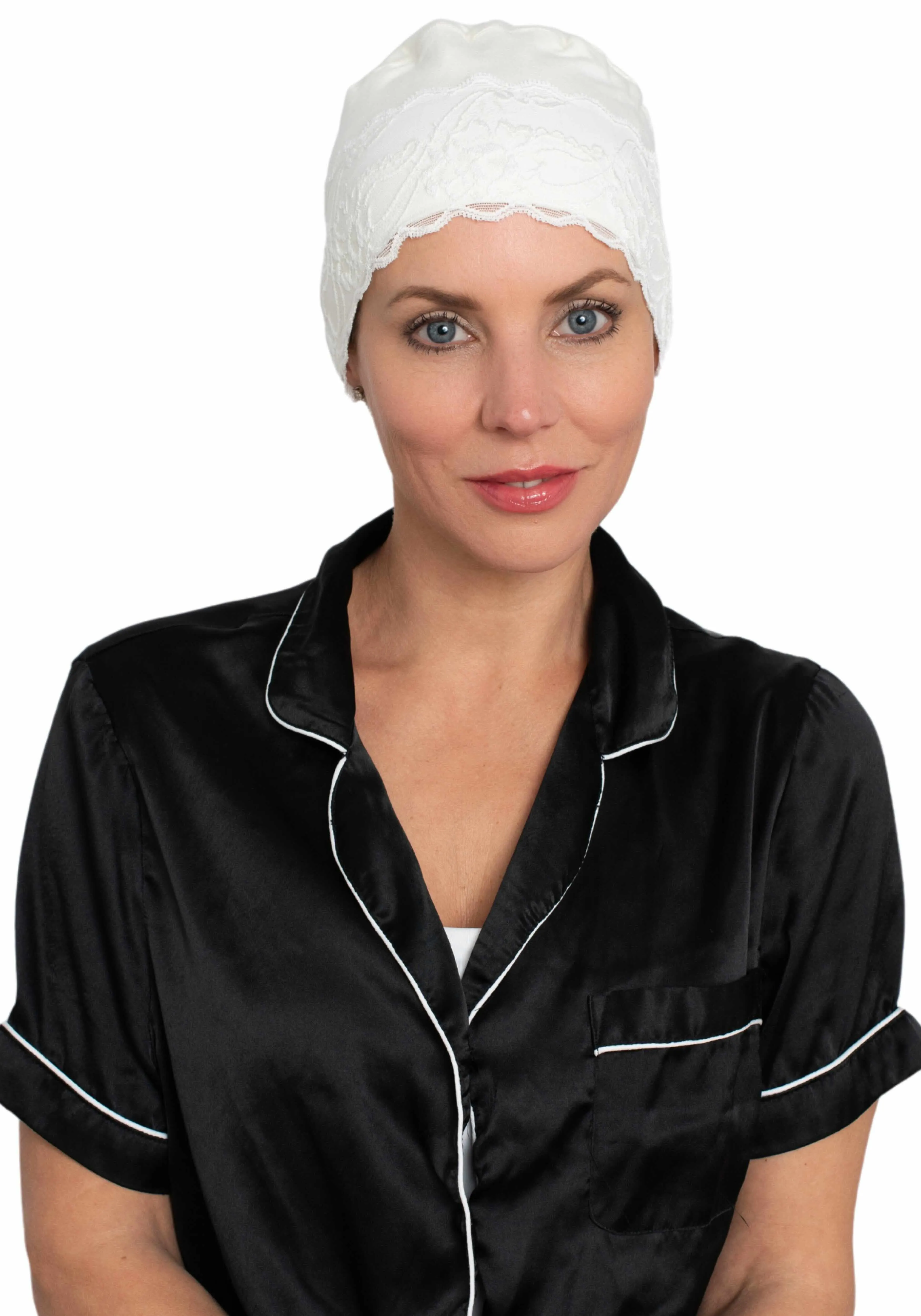 Bamboo Lace Front Sleep Cap