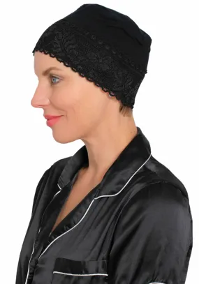 Bamboo Lace Front Sleep Cap