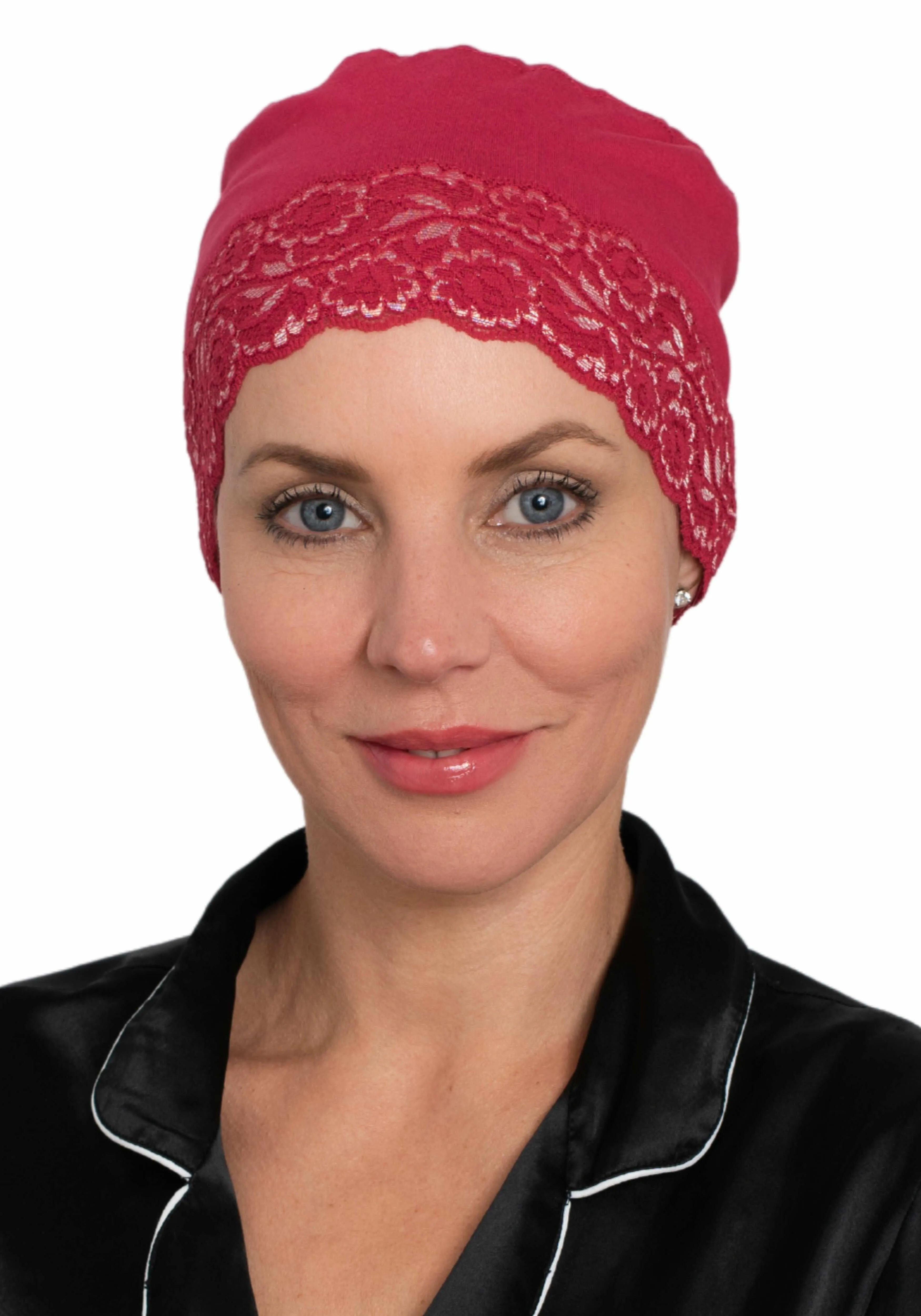 Bamboo Lace Front Sleep Cap