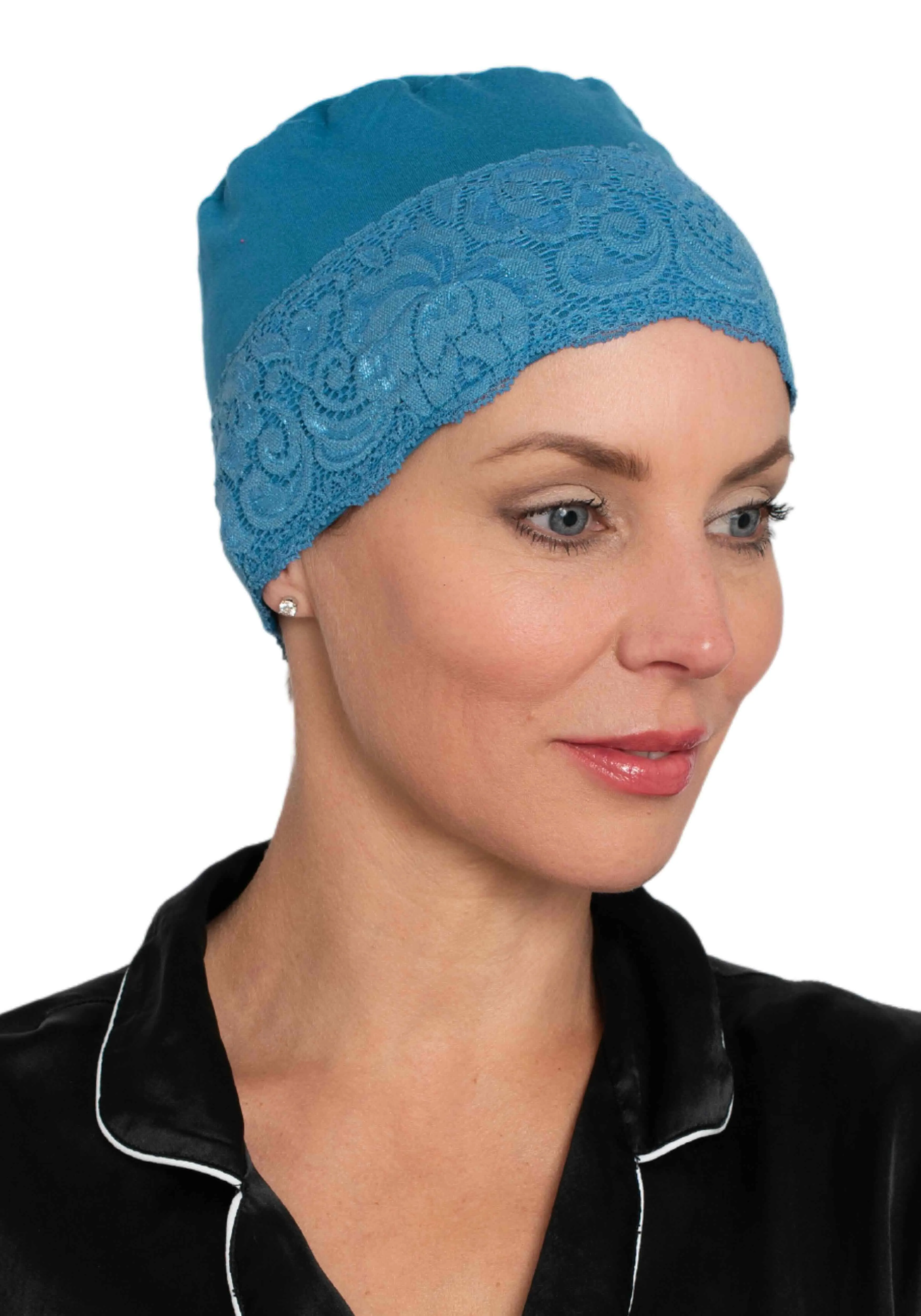 Bamboo Lace Front Sleep Cap