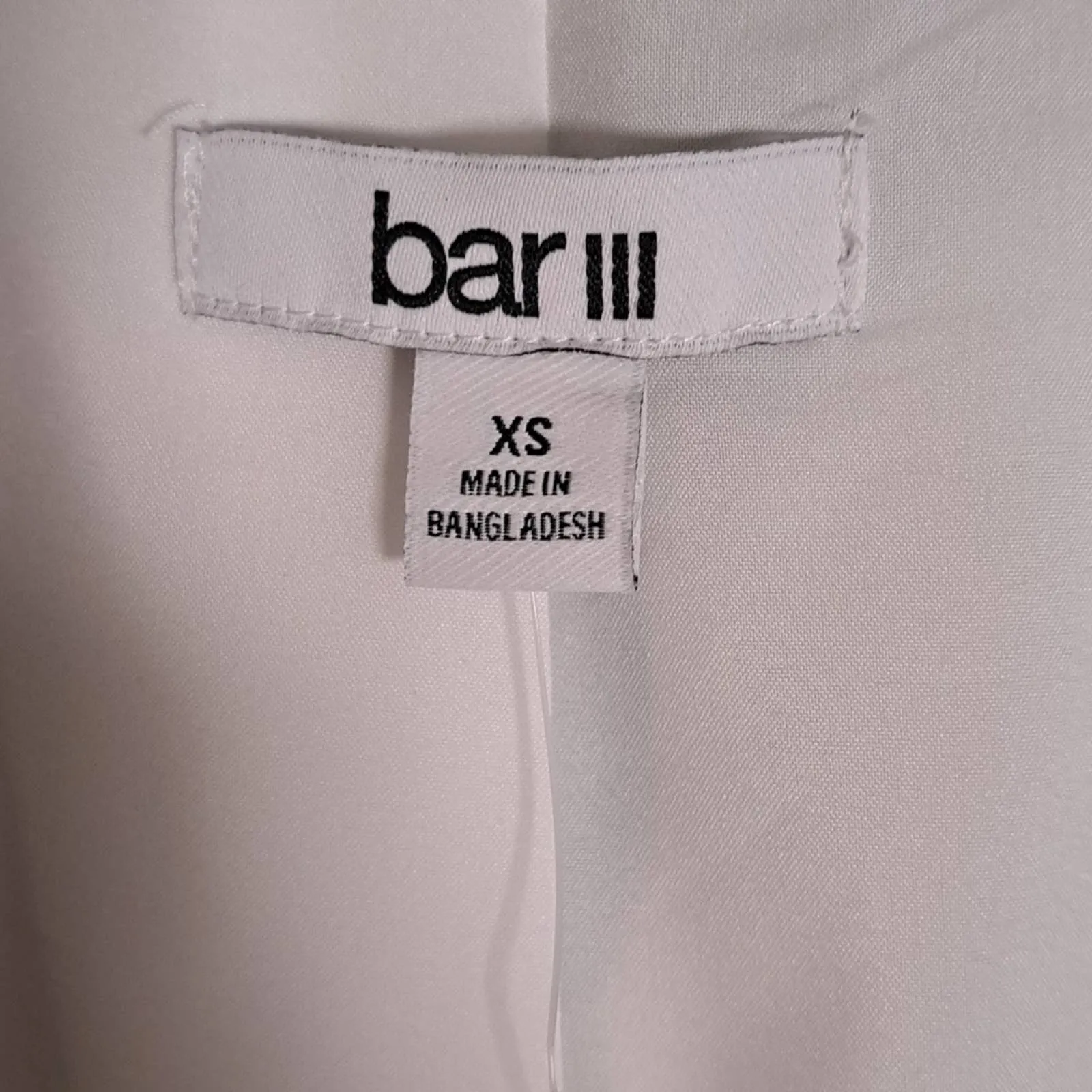 Bar III Palm Print Satin Open-Front Jacket XS