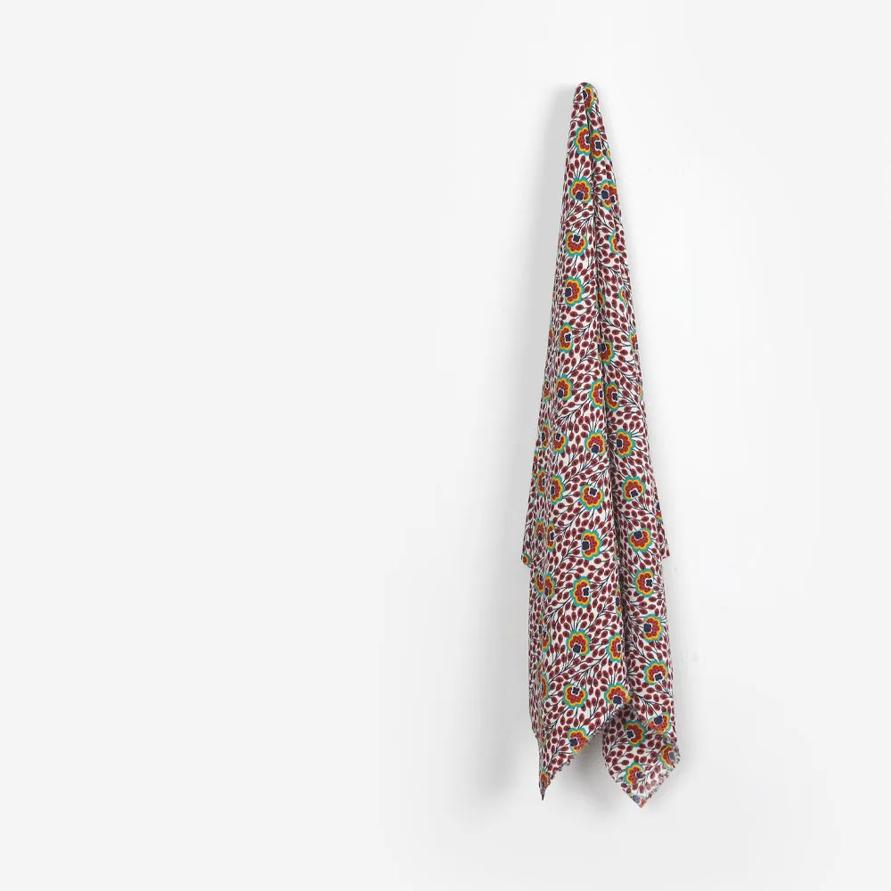 Blanketflower Viscose Crinkle Gauze - Madder (last piece)