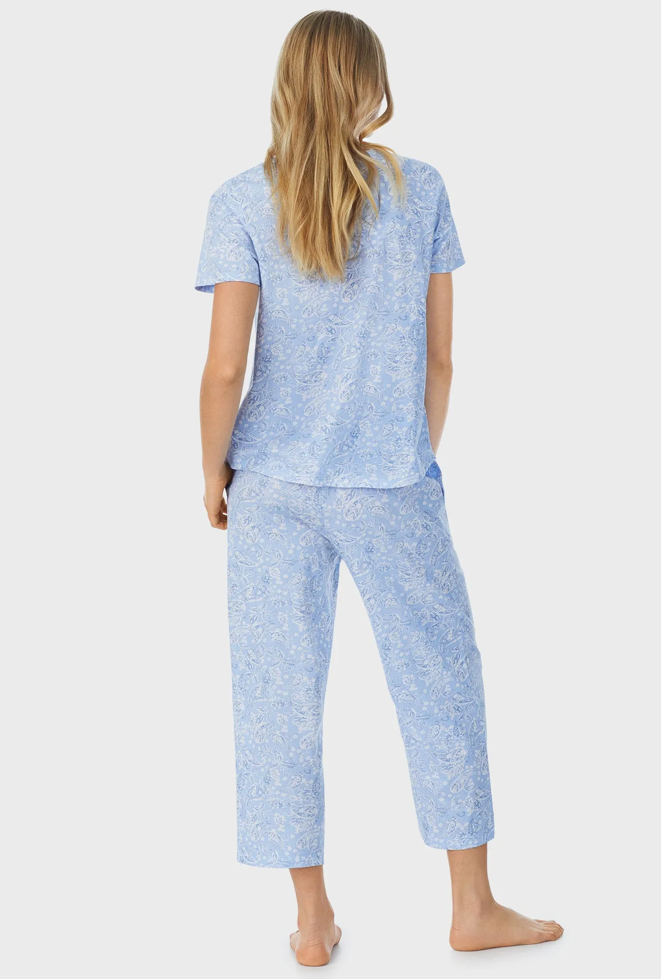 Blooming Paisley Capri Pajama Set