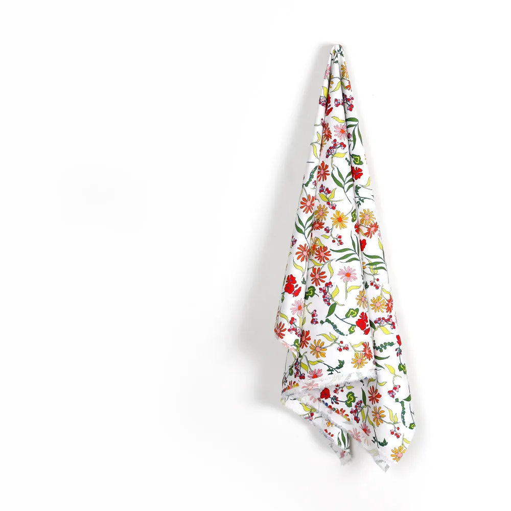 Blooms & Berries Stretch Cotton Sateen - Green Mix