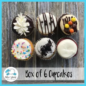 Box of 6 (six) Gourmet Cupcakes - Bundle Builder