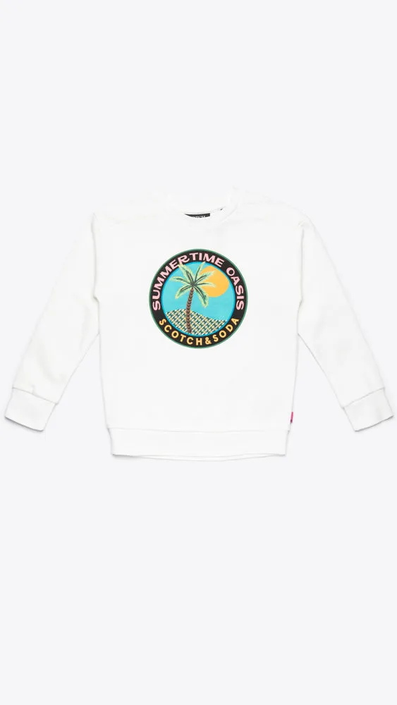 Boys Boxy-Fit Artwork Sweatshirt
