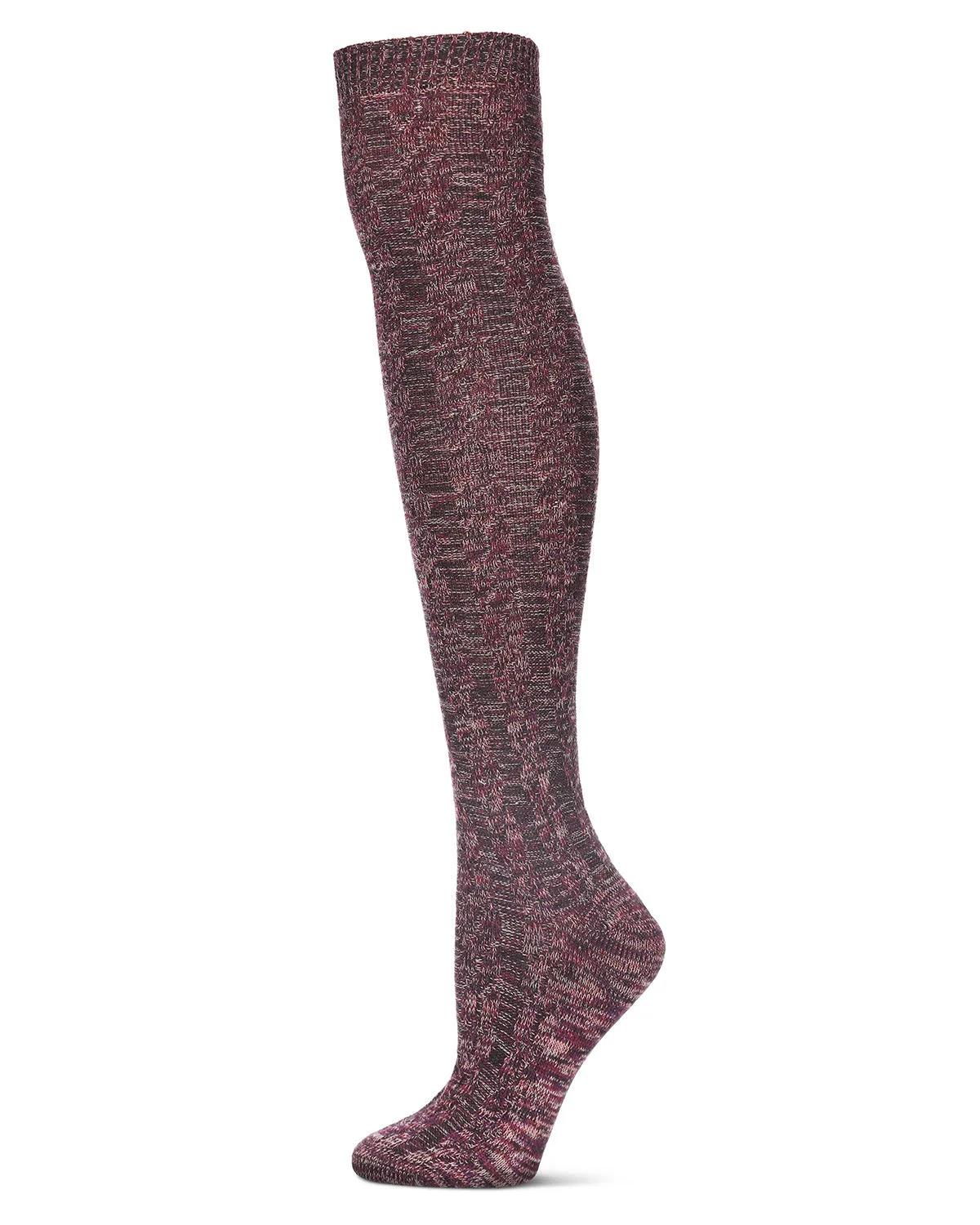 Braid Trails Cotton Blend Over The Knee Socks