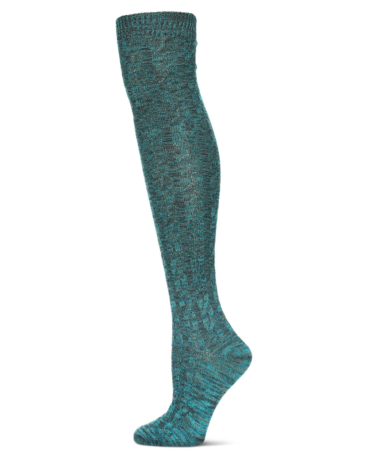 Braid Trails Cotton Blend Over The Knee Socks