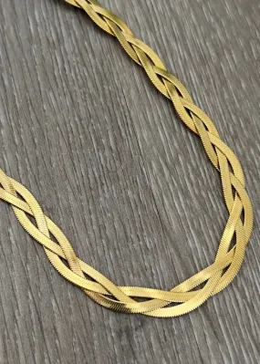 Braided Snake Necklace