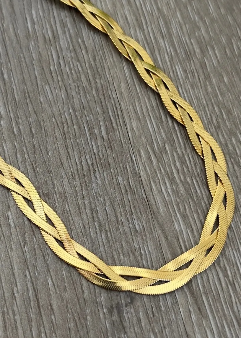 Braided Snake Necklace