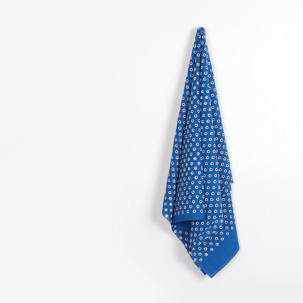 Broderie Anglaise Spot Cotton - Cerulean