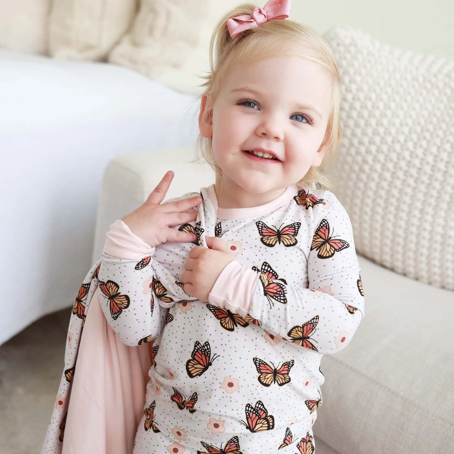 Butterfly Kisses Two Piece Pajama Set