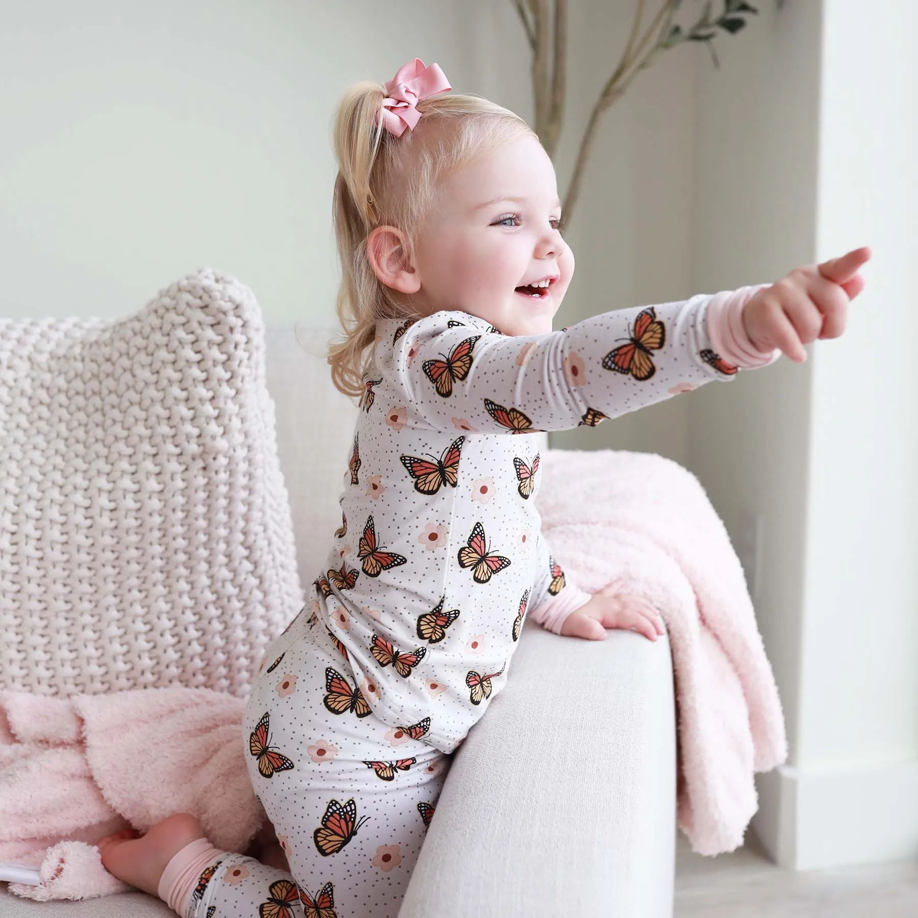Butterfly Kisses Two Piece Pajama Set