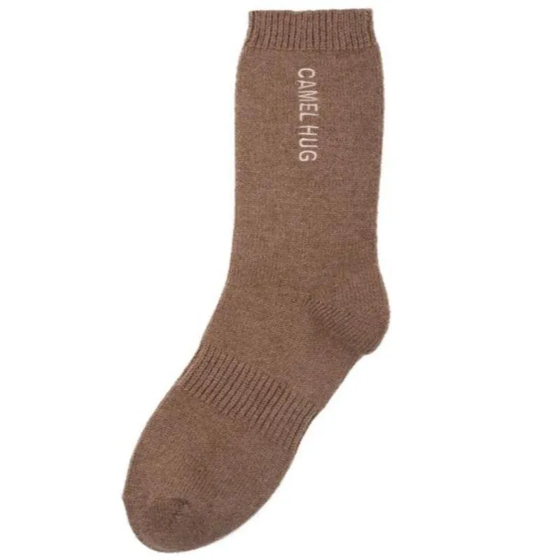 Camel Hair Thermal Socks Unisex Crew Sock