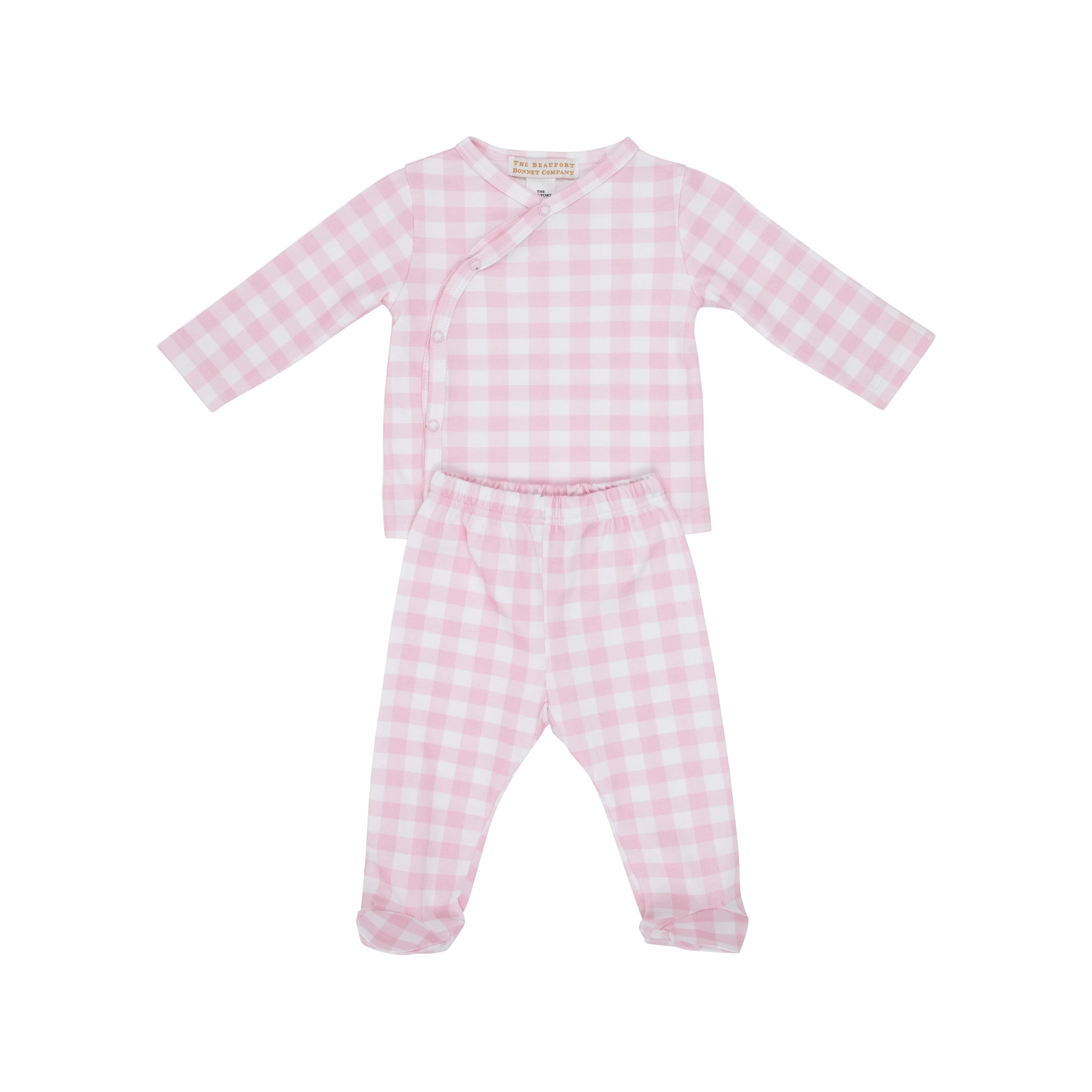 Cameron Cross-Front Set - Palm Beach Pink Gingham