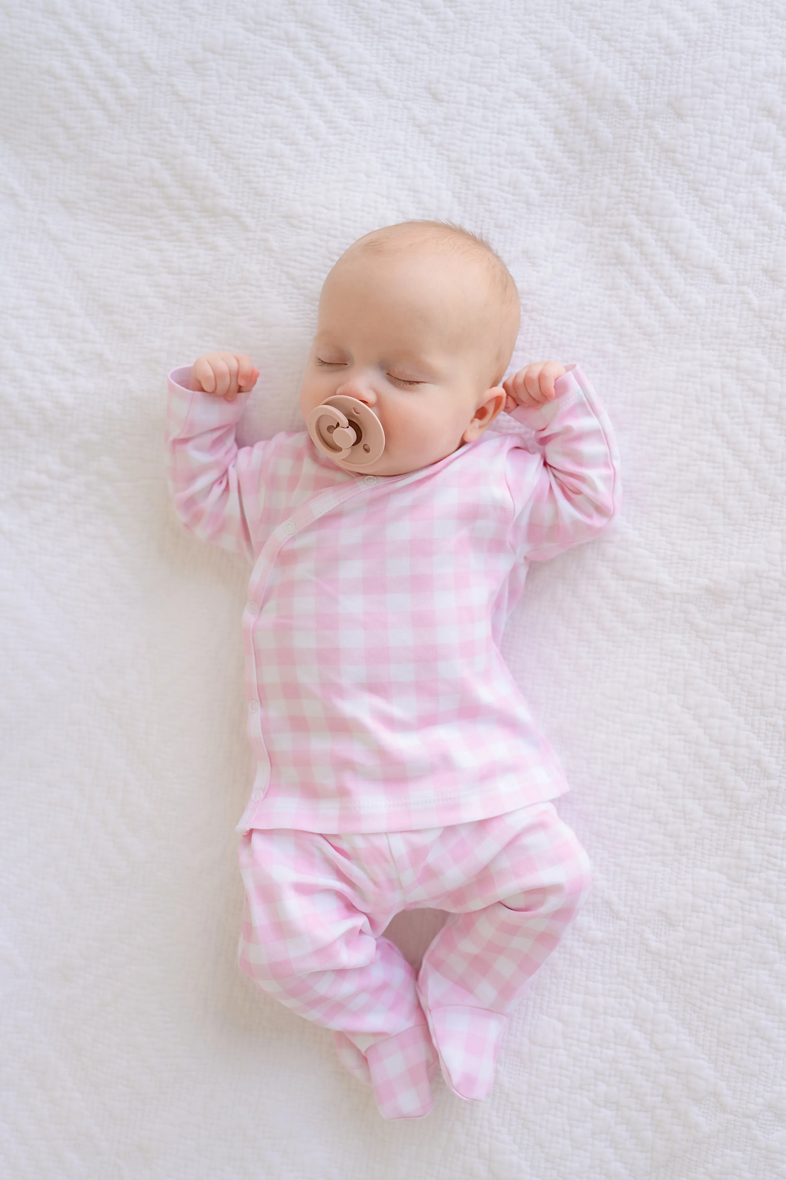 Cameron Cross-Front Set - Palm Beach Pink Gingham