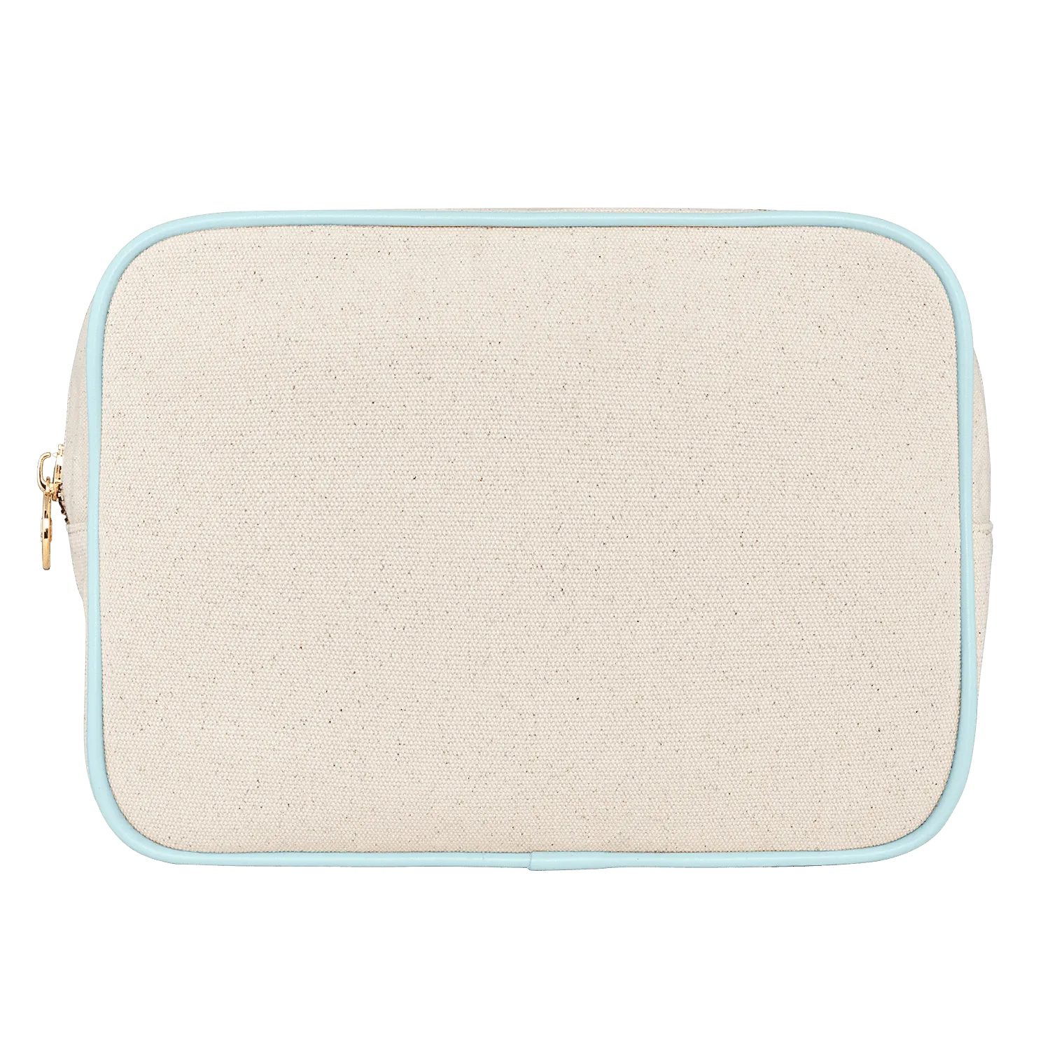 Canvas & Vegan Leather Large Pouch