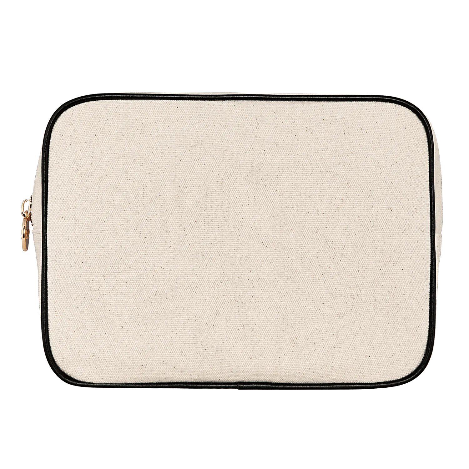 Canvas & Vegan Leather Large Pouch