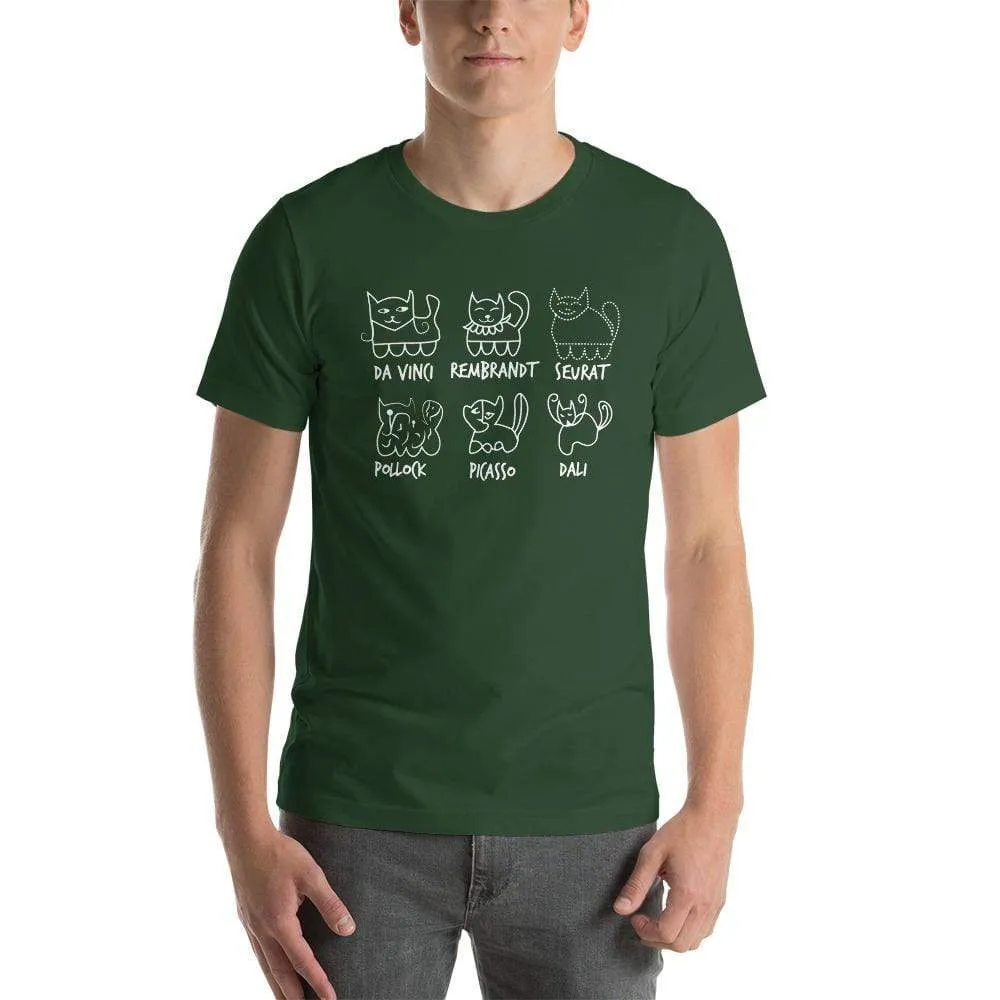 Cat by Artist - Basic T-Shirt